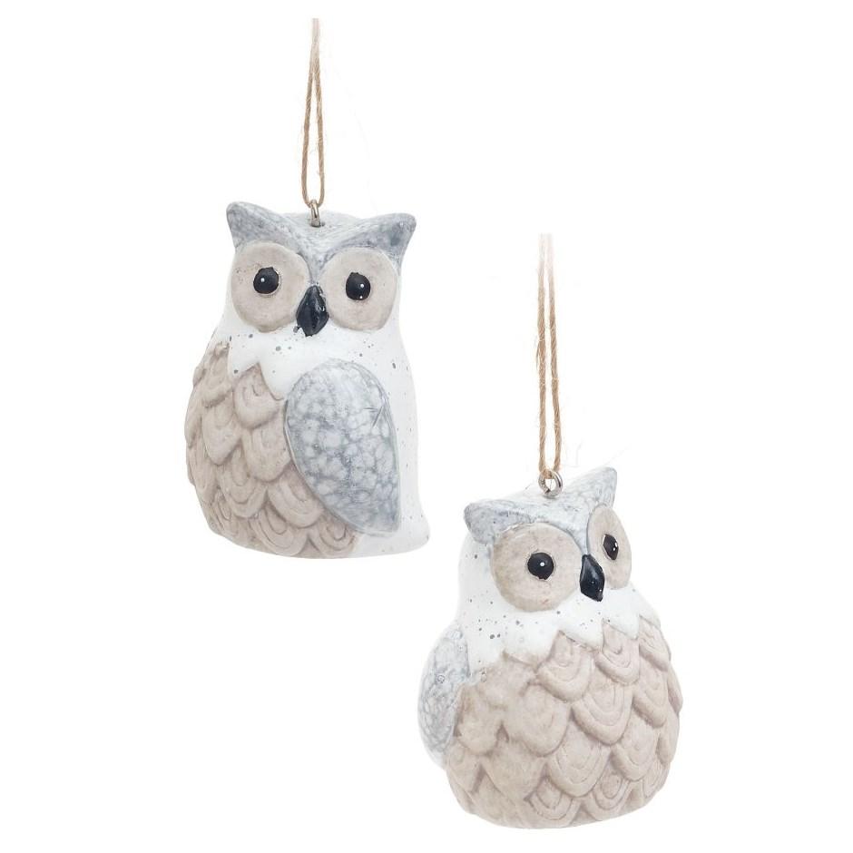 Owl set christmas ornament